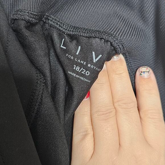 LIVI by lane Bryant black pull on skort Plus size 18/20 tennis pickleball active - Picture 4 of 5